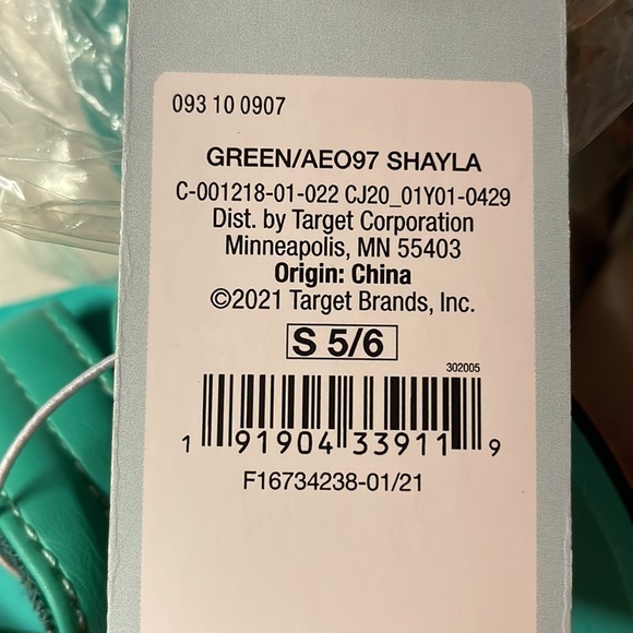 Toddler Girls' Shayla Ankle Strap Sandals S 5/6 - Cat & Jack - Picture 2 of 2